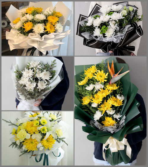 广东湛江市吴川市塘㙍镇塘缀村白事花束代送
